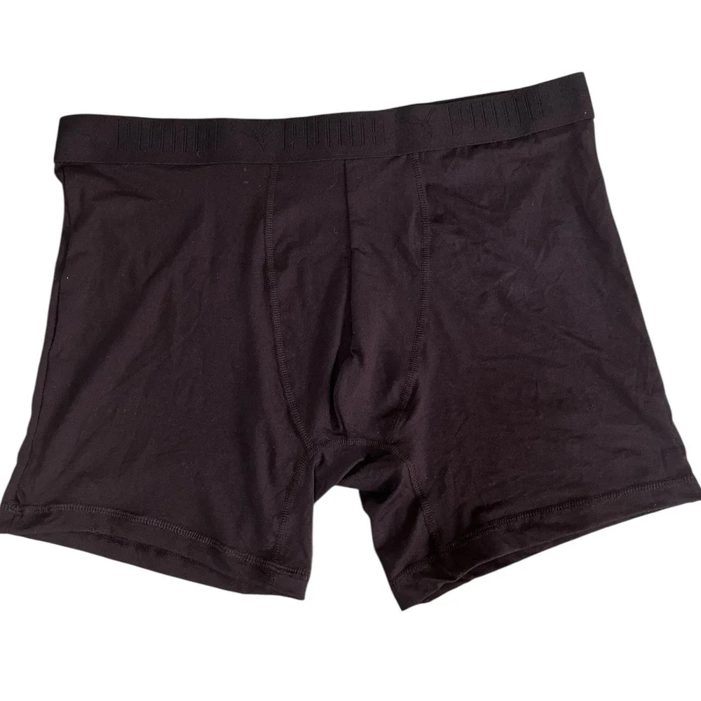 PUMA Men's‎ Boxer Briefs 4-Pack Athletic Fit  Stretch Cooling Underwear Size M